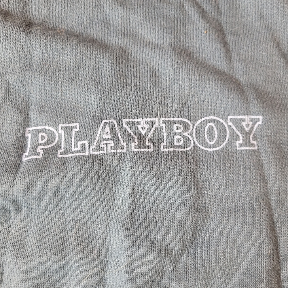 Playboy Men's Blue crewneck Sweatshirt